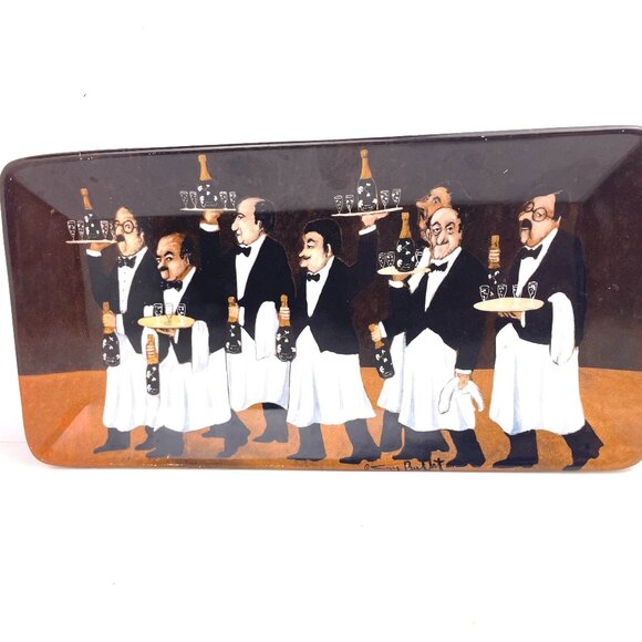 Santa Barbara Ceramic Design Guy Buffet Waiters Serving Tray 12” x 6.25” - Picture 1 of 7